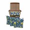 16-inch Outdoor Spun Polyseter Square Tufted Chair Cushions (Set of 4) - Skyworks Caribbean
